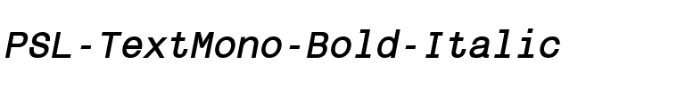 PSL TextMono Bold Italic.ttf