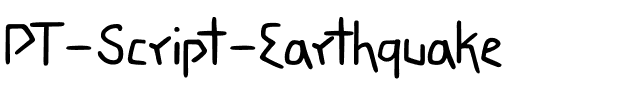 PT Script Earthquake Regular.ttf