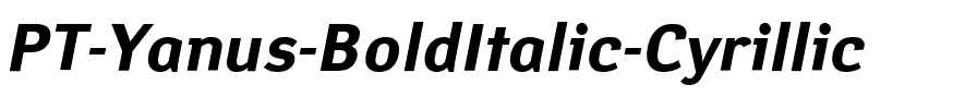 YanusC Bold Italic.ttf