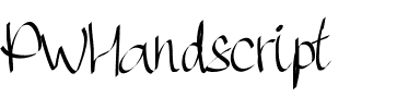 PWHandscript Medium.ttf