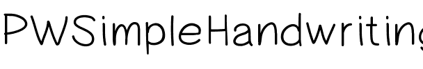 PWSimpleHandwriting Medium.ttf