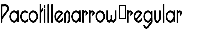 Pacotillenarrow regular.ttf