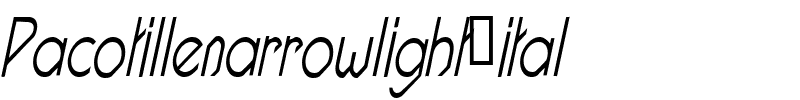Pacotillenarrowlight ital.ttf