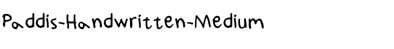 Paddis Handwritten Medium.ttf
