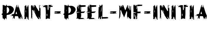 Paint Peel MF Initials.ttf