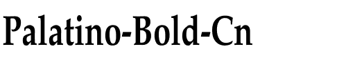 Palatino-Bold Cn Regular.ttf