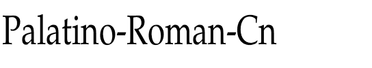 Palatino-Roman Cn Regular.ttf