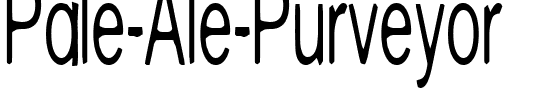 Pale Ale Purveyor Normal.ttf