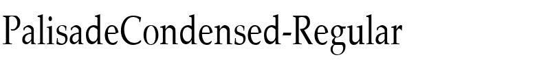 PalisadeCondensed Regular.ttf