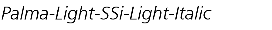 Palma Light SSi Light Italic.ttf
