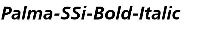 Palma SSi Bold Italic.ttf