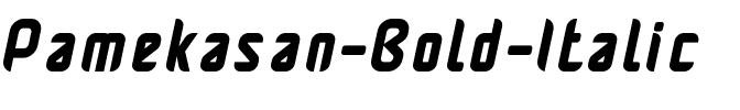 Pamekasan Bold Italic.ttf