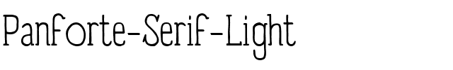 Panforte Serif Light.otf