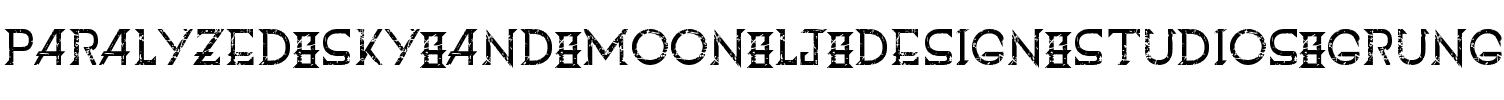 Paralyzed sky and moon Grunge.ttf