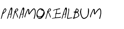 ParamoreAlbum Normal.ttf