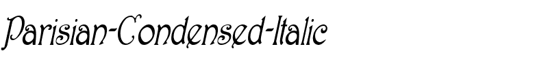 Parisian-Condensed  Italic.ttf