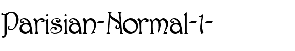 Parisian  Normal.ttf
