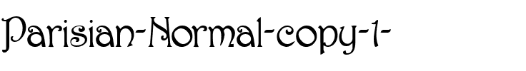Parisian  Normal.ttf