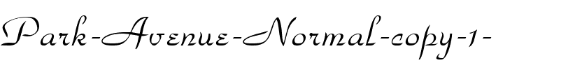 Park Avenue Normal.ttf