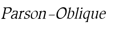 Parson Oblique.ttf