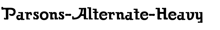 Parsons Alternate Regular.ttf