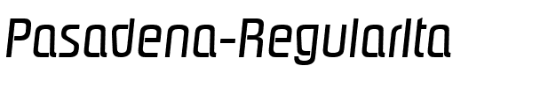 Pasadena-RegularIta Regular.ttf