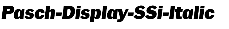 Pasch Display SSi Italic.ttf