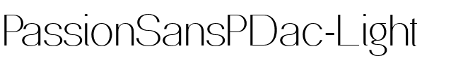 PassionSansPDac Light.ttf
