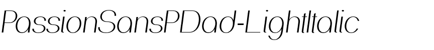PassionSansPDad LightItalic.ttf