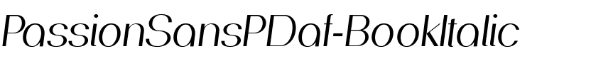 PassionSansPDaf BookItalic.ttf