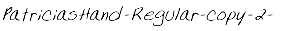 PatriciasHand Regular.ttf