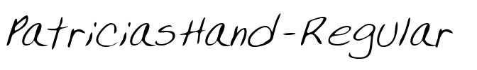 PatriciasHand Regular.ttf