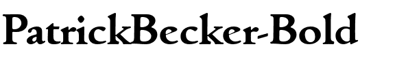 PatrickBecker Bold.ttf