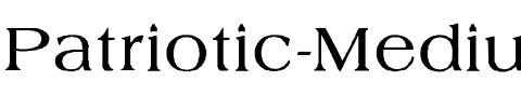 Patriotic-Mediu Regular.ttf