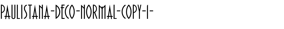Paulistana Deco Normal.ttf