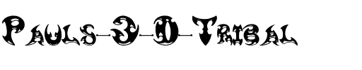 Pauls 3-D Tribal Normal.ttf