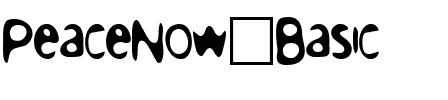 PeaceNow Basic PeaceNow Basic.ttf