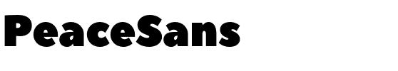 Peace Sans Regular.otf