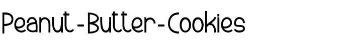 Peanut Butter Cookies Regular.ttf