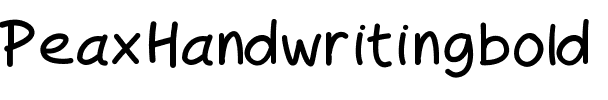 PeaxHandwritingbold Medium.ttf