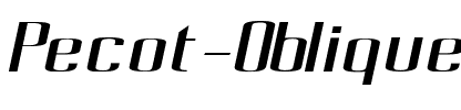 Pecot Oblique Regular.ttf