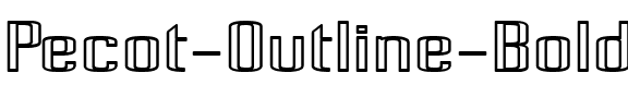 Pecot Outline Bold Regular.ttf