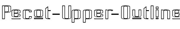 Pecot Upper Outline Regular.ttf