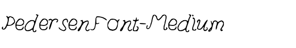 PedersenFont Medium.ttf