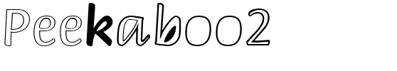 Peekaboo2 Peekaboo2.ttf