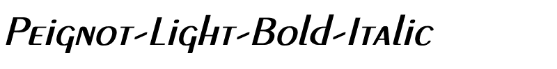 Peignot-Light Bold Italic.ttf