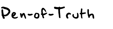 Pen of Truth Normal.ttf