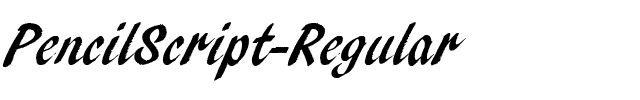 PencilScript Regular.ttf