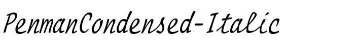 PenmanCondensed Italic.ttf