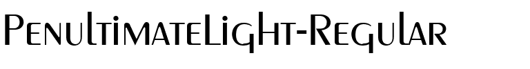 PenultimateLight Regular.ttf